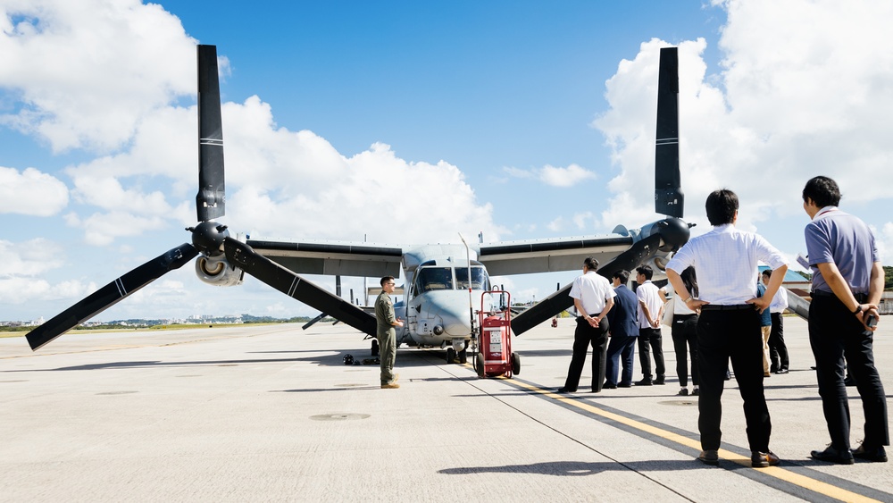 Iwakuni Chamber of Commerce Tours Marine Corps Air Station Futenma