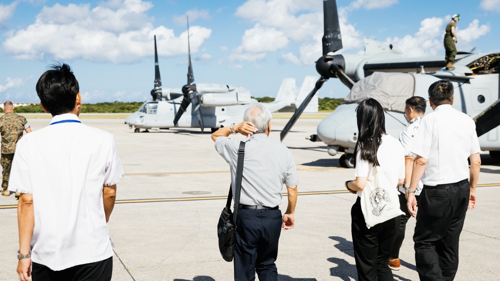 Iwakuni Chamber of Commerce Tours Marine Corps Air Station Futenma