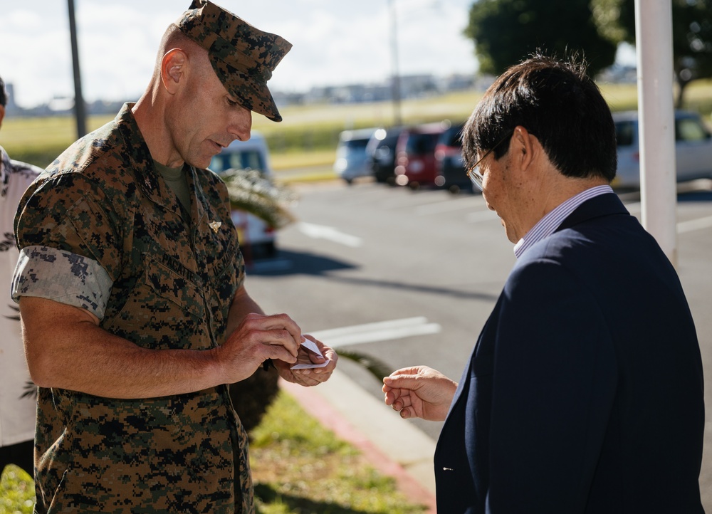 Iwakuni Chamber of Commerce Tours Marine Corps Air Station Futenma