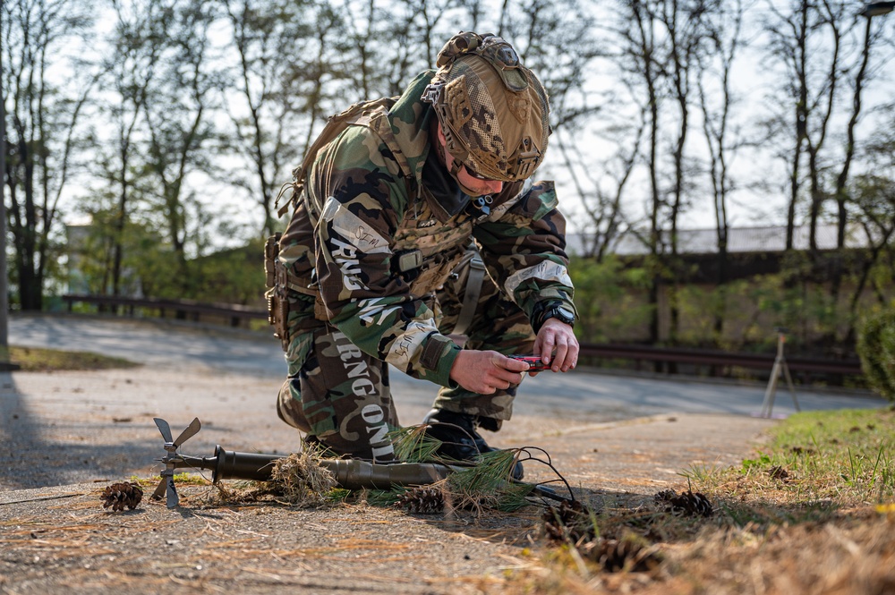 51st CES EOD team trains on UXO response