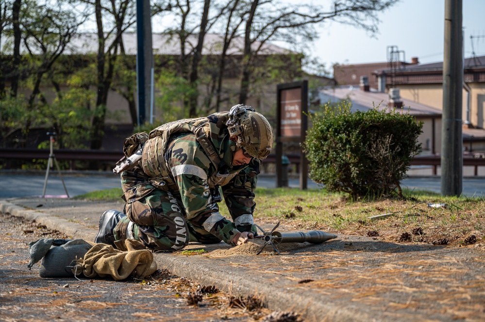 51st CES EOD team trains on UXO response