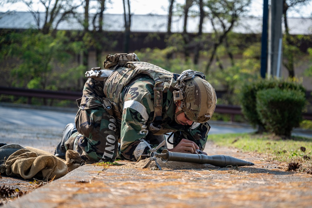 51st CES EOD team trains on UXO response