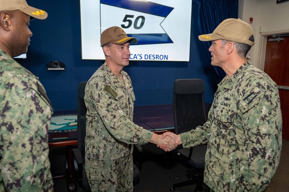 Destroyer Squadron 50 Holds Change of Command Ceremony