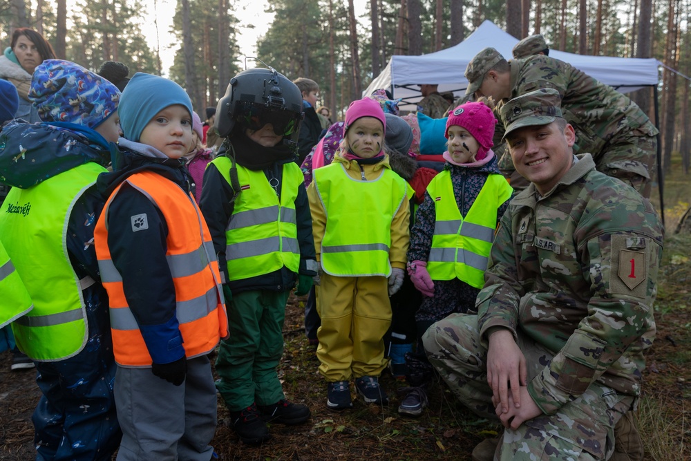 Task Force Marne joins NATO Battle Group to support school event in Latvia