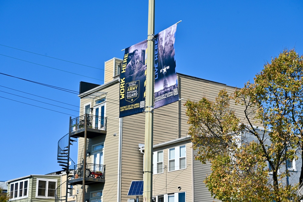 D.C. National Guard new banner installation