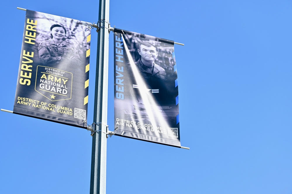 D.C. National Guard new banner installation