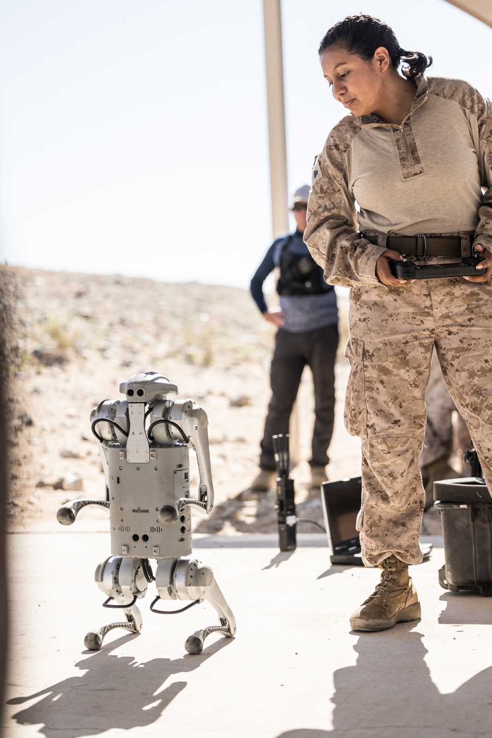 U.S. Marines test fire the M72 LAW with a Robotic Goat