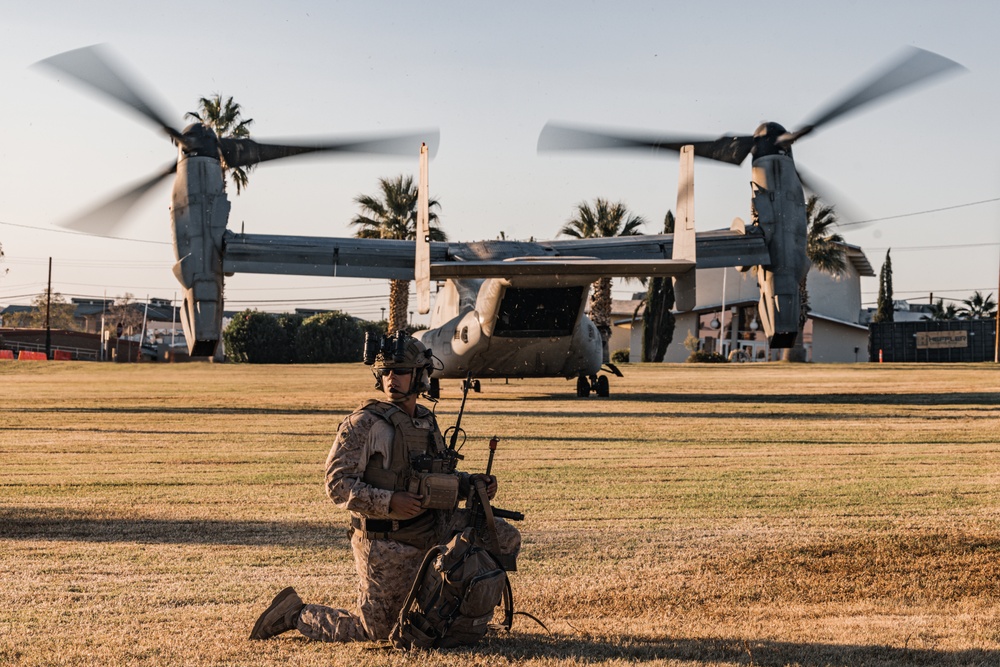 MAWTS-1 conducts noncombatant evacuation exercise during WTI 1-24 at The Combat Center