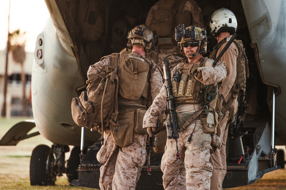 MAWTS-1 conducts noncombatant evacuation exercise during WTI 1-24 at The Combat Center