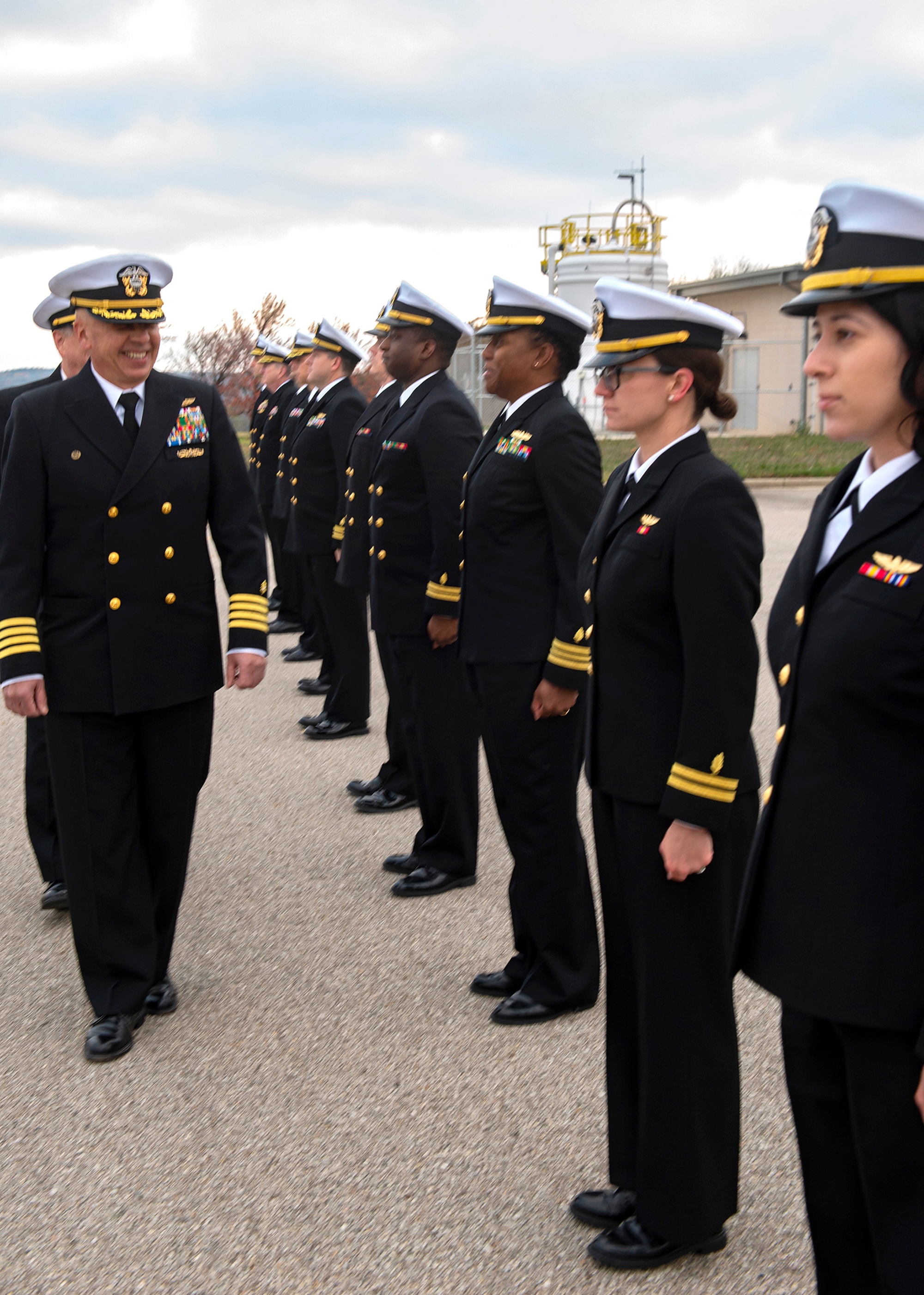 DVIDS - Images - NAMRU-Dayton Service Dress Blues inspection [Image 3 of 3]