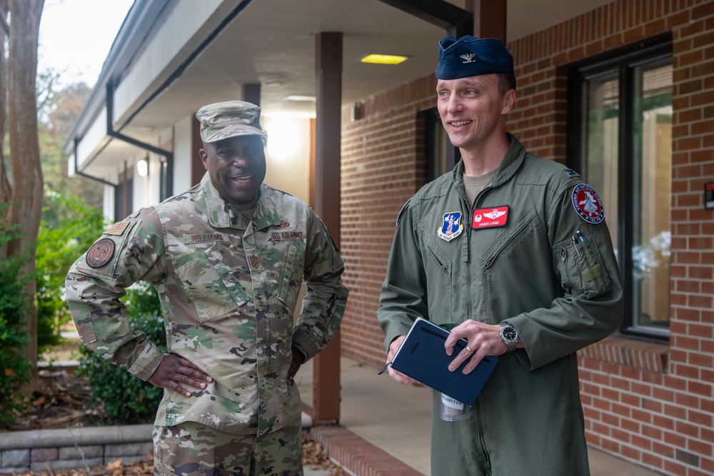 13th ANG Command Chief visits the VaANG