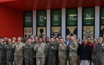 US Army 20th CBRNE Command hosts ROK CBRN Defense Command at headquarters