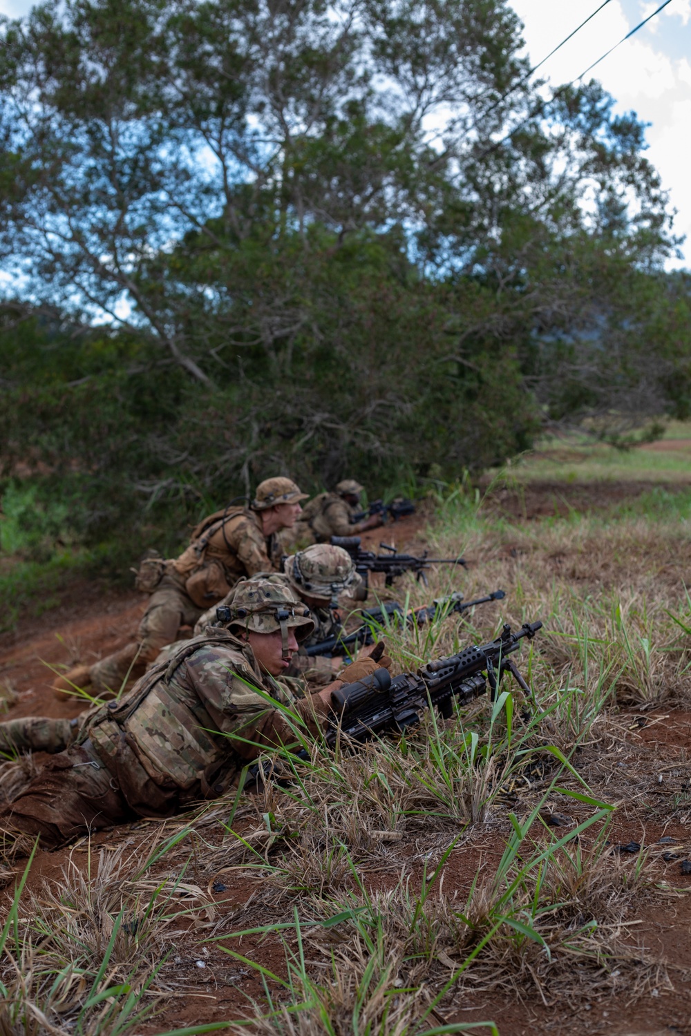 US Soldiers defend objective during JPMRC 24-01
