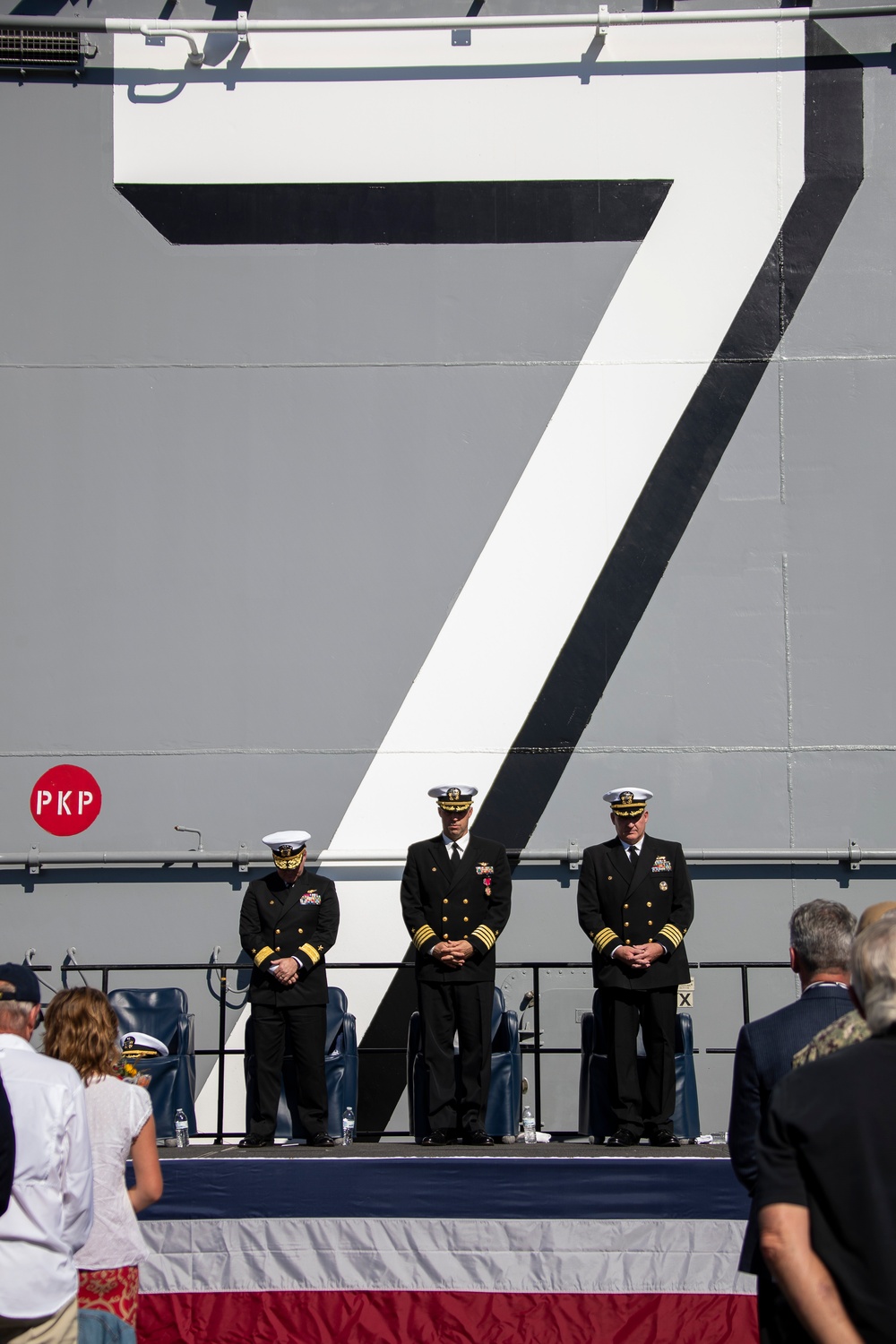 USS Tripoli Holds Change of Command Ceremony