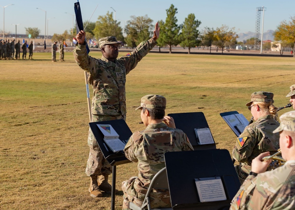 1st Armored Division Artillery welcomes new senior enlisted advisor during change of responsibility ceremony