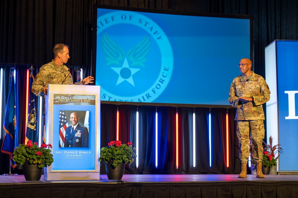 ​U.S. Air Force Chief of Staff delivers 2023 Life Cycle Industry Days (LCID) keynote address