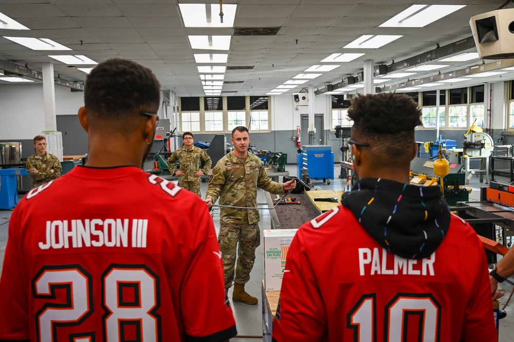 Tampa Bay Buccaneers visit MacDill