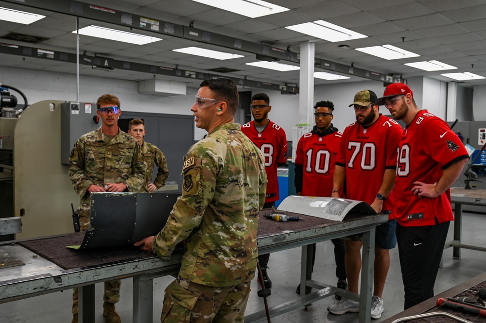 Tampa Bay Buccaneers visit MacDill