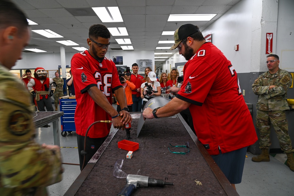 Tampa Bay Buccaneers visit MacDill