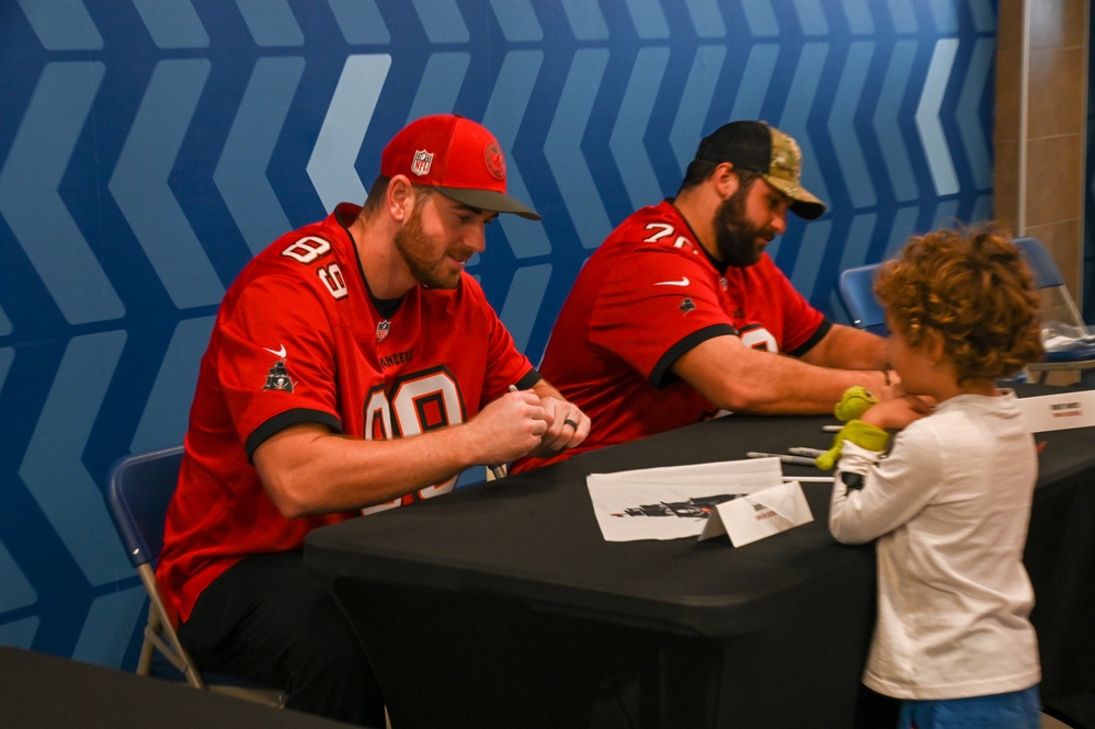Tampa Bay Buccaneers visit MacDill