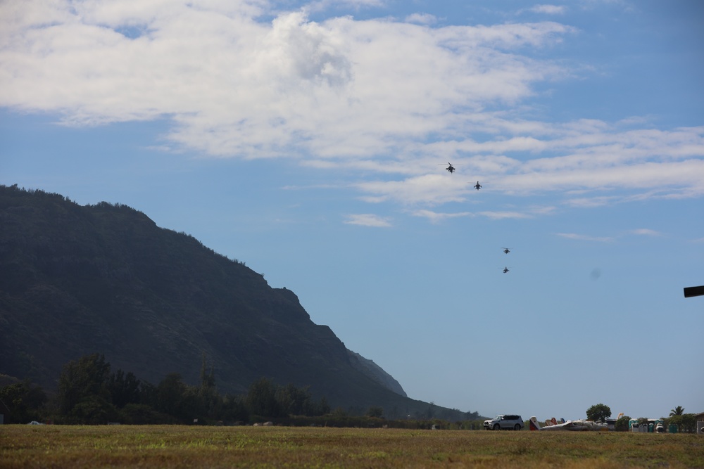 JPMRC 24-01: 25th Combat Aviation Brigade sets up at Dillingham Airfield