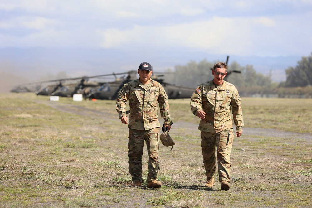 JPMRC 24-01: 25th Combat Aviation Brigade sets up at Dillingham Airfield