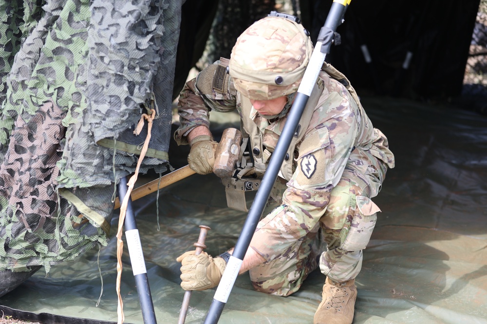 JPMRC 24-01: 25th Combat Aviation Brigade sets up at Dillingham Airfield