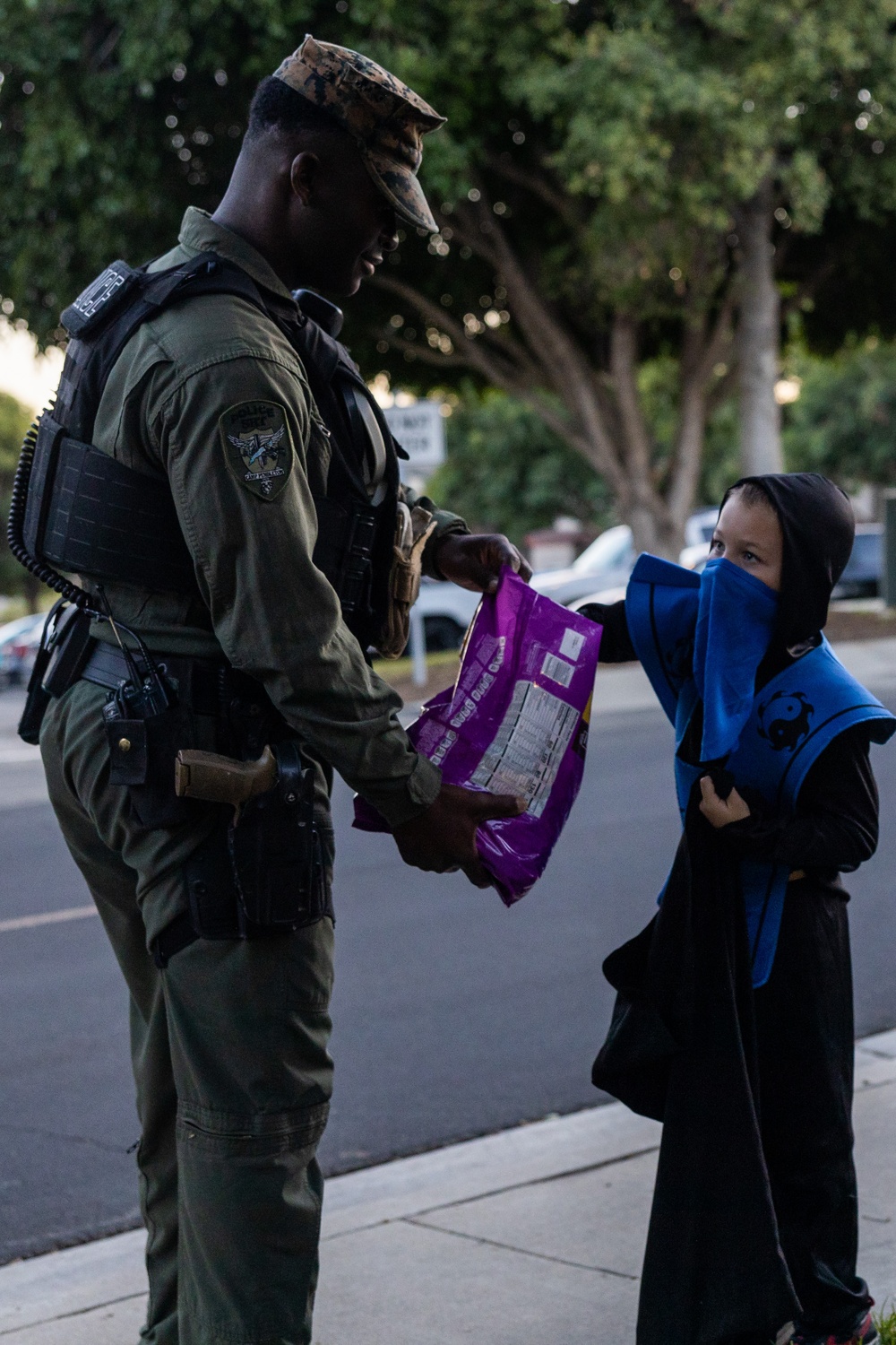 PMO provides security for trick-or-treaters