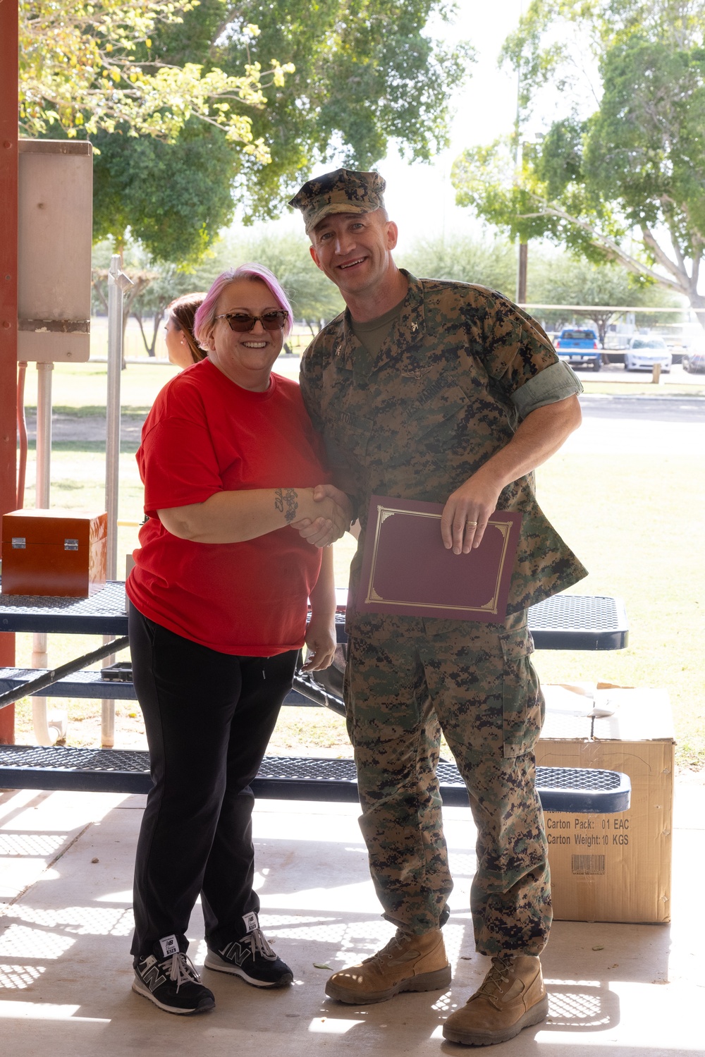 MCAS Yuma CO awards civilians