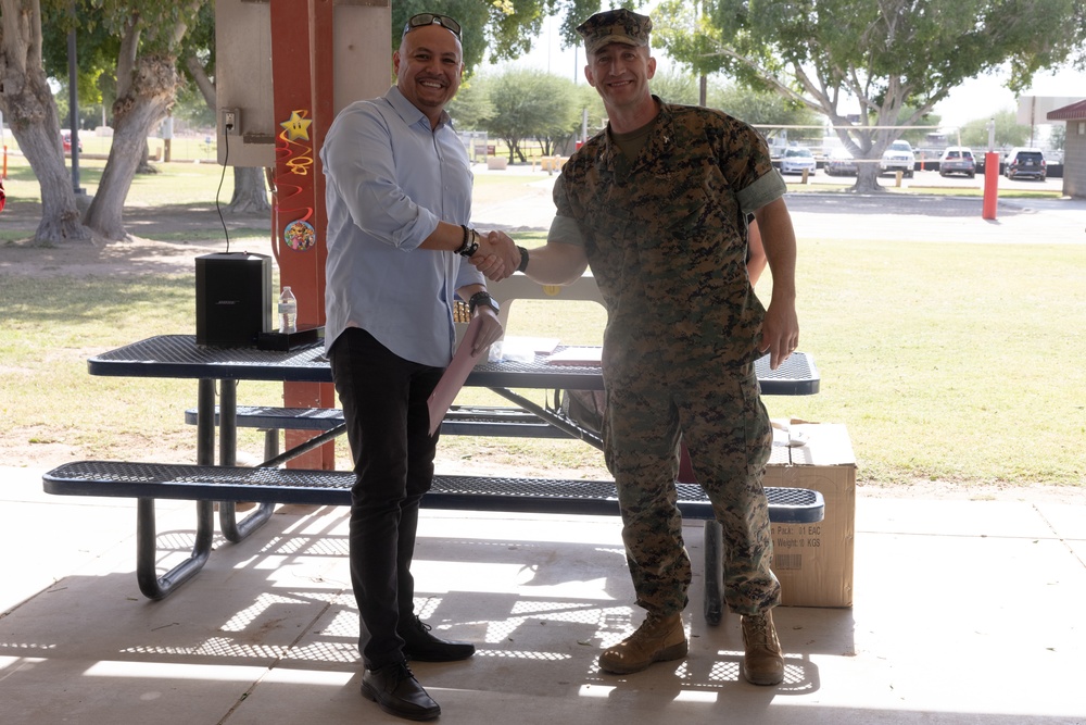 MCAS Yuma CO awards civilians