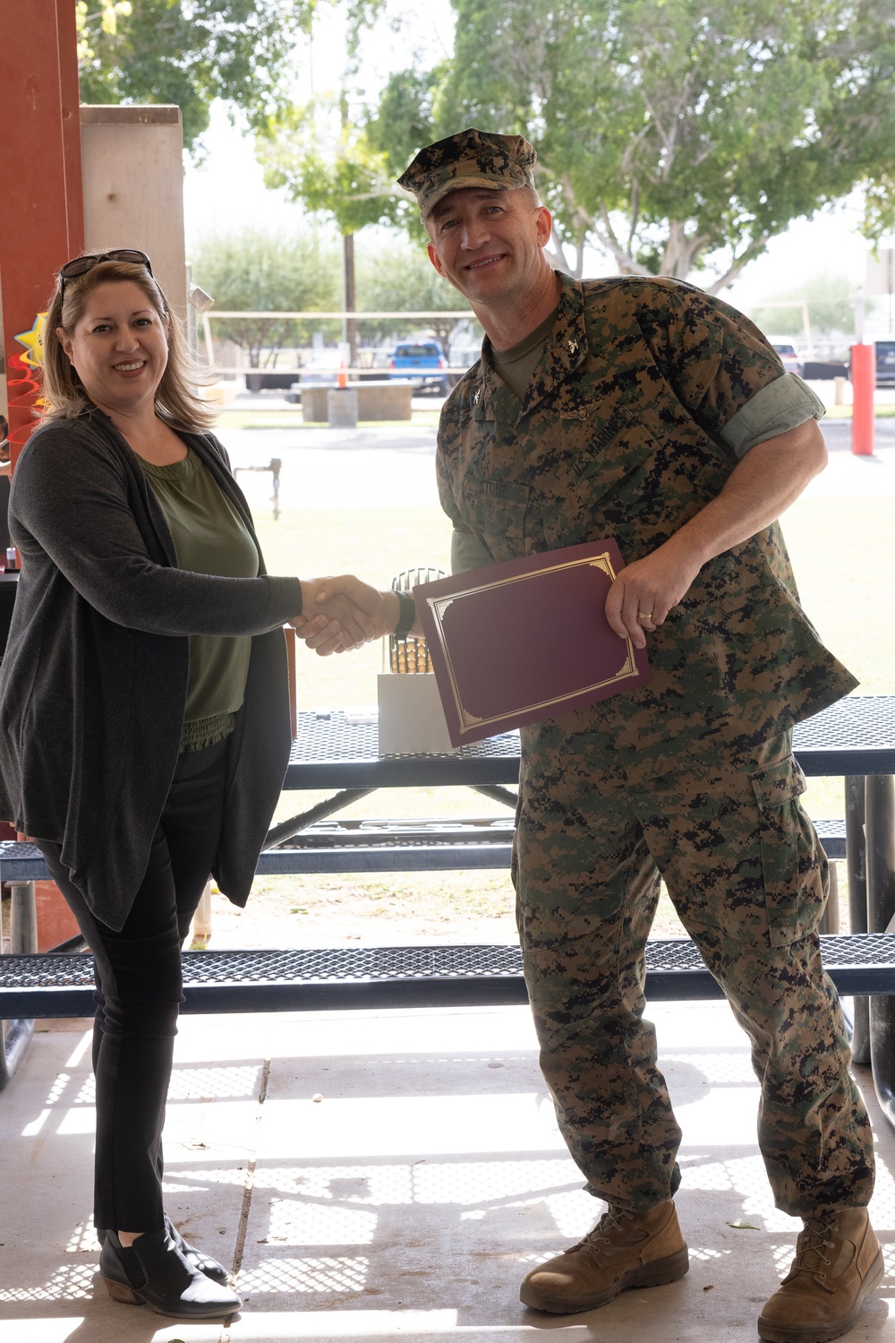 MCAS Yuma CO awards civilians