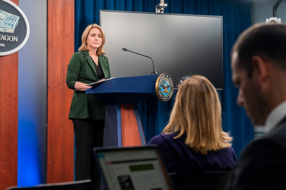 Deputy Secretary of Defense Hicks and Brig. Gen. Ryder Conduct a Press Briefing