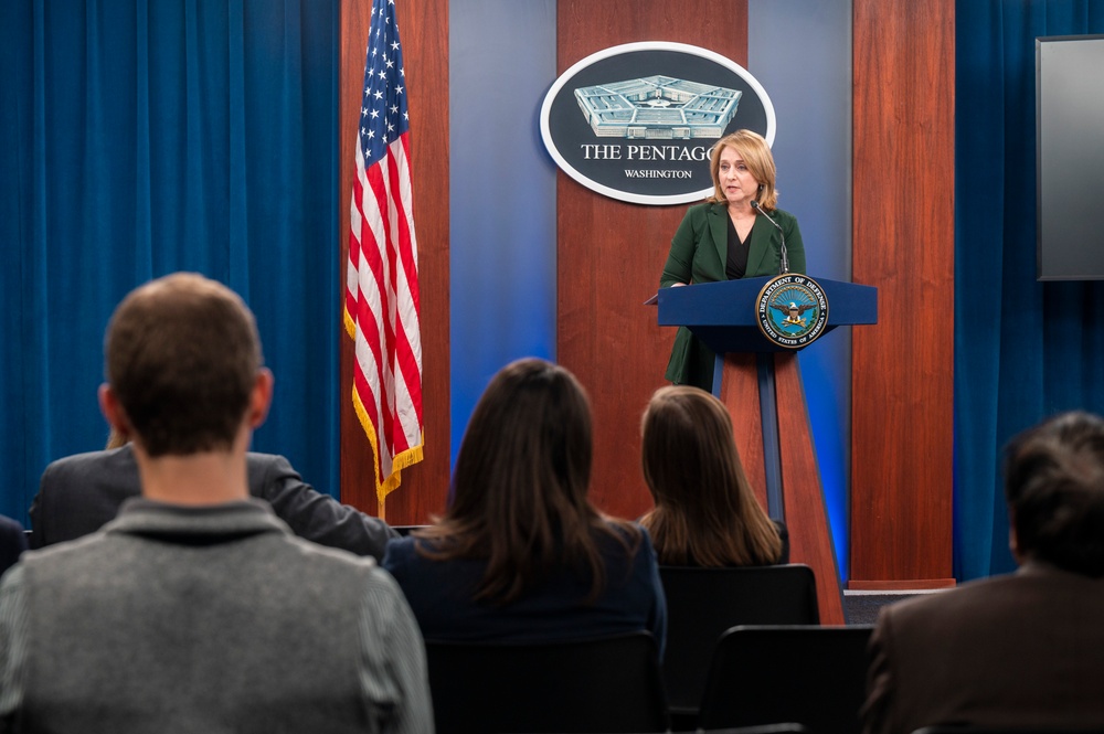 Deputy Secretary of Defense Hicks and Brig. Gen. Ryder Conduct a Press Briefing