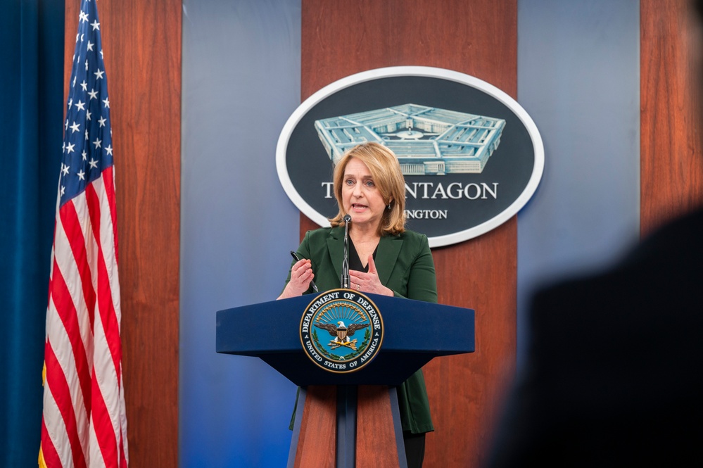 Deputy Secretary of Defense Hicks and Brig. Gen. Ryder Conduct a Press Briefing