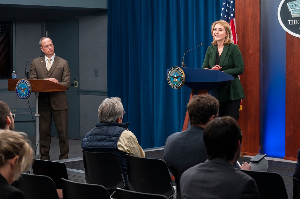 Deputy Secretary of Defense Hicks and Brig. Gen. Ryder Conduct a Press Briefing