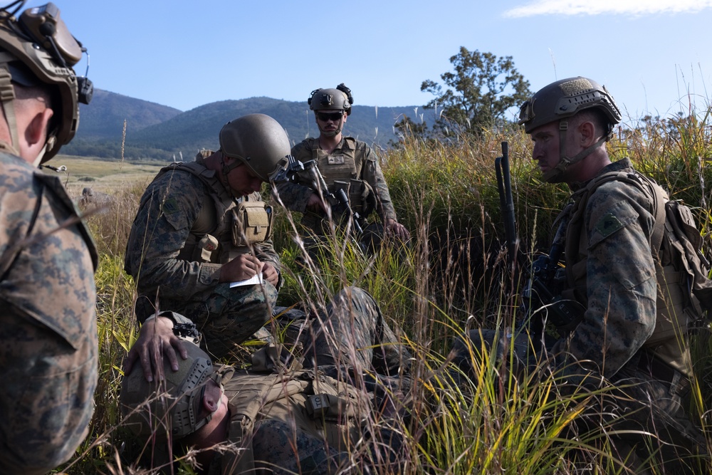 RD 23 FTX: V22, JGSDF Casualty Evacuation Drill at Hijyudai Maneuver Area