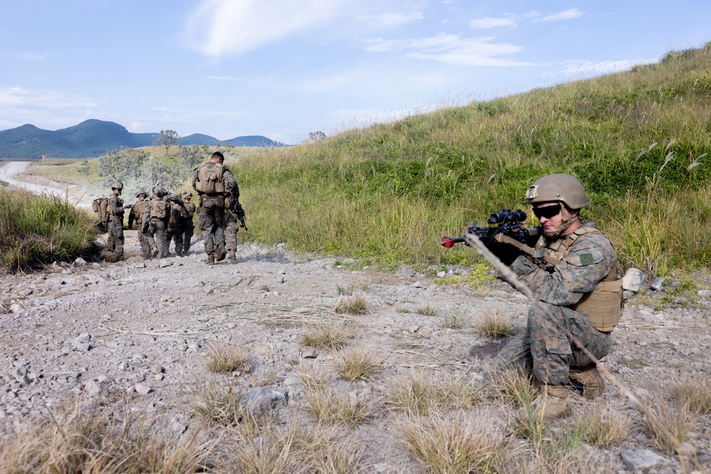 RD 23 FTX: V22, JGSDF Casualty Evacuation Drill at Hijyudai Maneuver Area