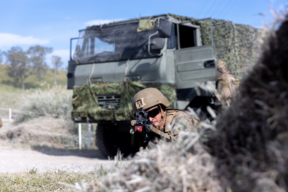 RD 23 FTX: V22, JGSDF Casualty Evacuation Drill at Hijyudai Maneuver Area