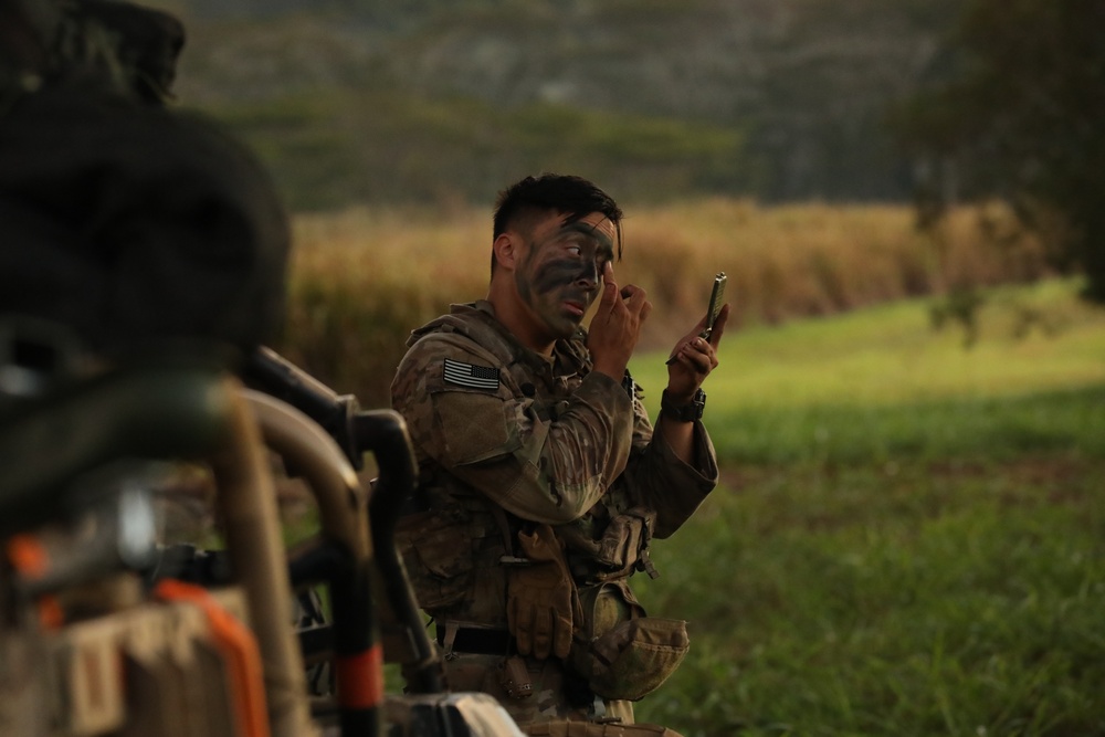 25th Infantry Division Soldiers conduct morning routines at JPMRC 24-01