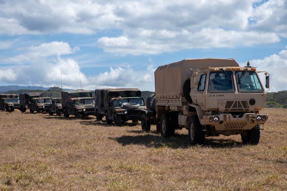 US Soldiers conduct reconnaissance on a screen line during JPMRC 24-01