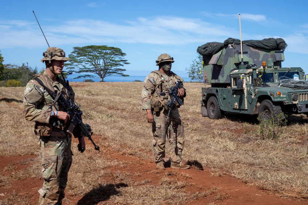 US Soldiers conduct reconnaissance on a screen line during JPMRC 24-01