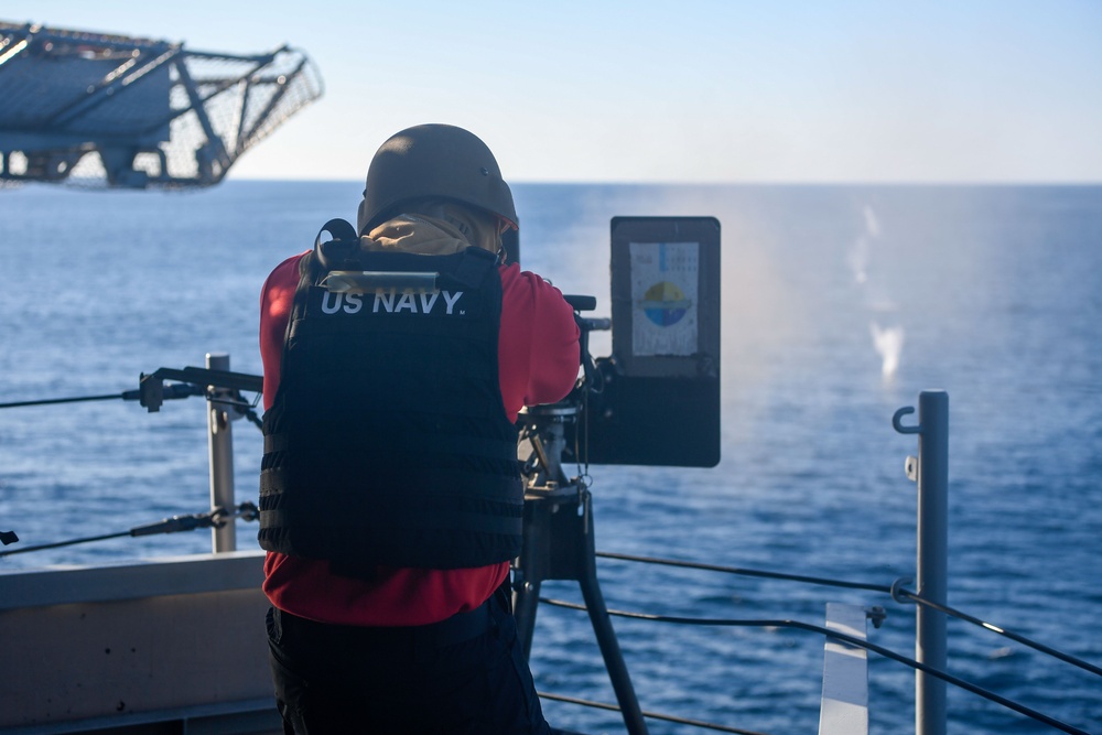Boxer Conducts Live-Fire Exercise