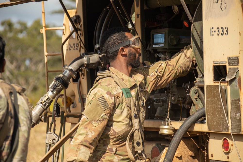 JPMRC 24-01: 25th Combat Aviation Brigade set up at Kahuku Training Area