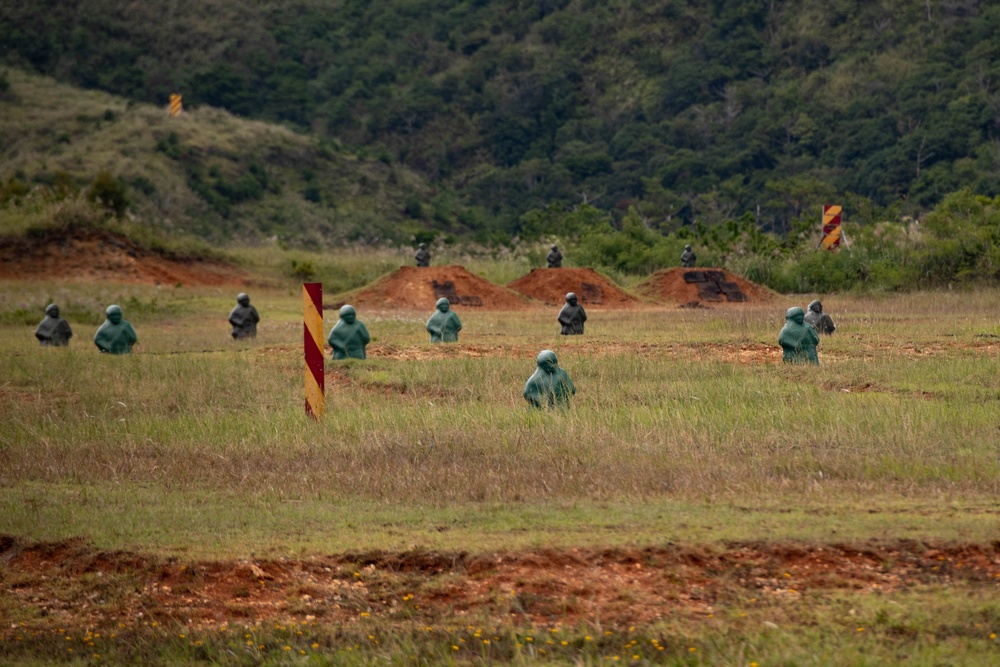 Marines with 3rd Maintenance Battalion conduct a evolution range