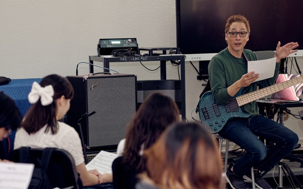 Norm Stockton Visits Nile C. Kinnick High School