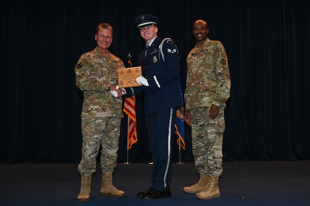 Andersen Air Force Base Honor Guard graduation and recognition ceremony