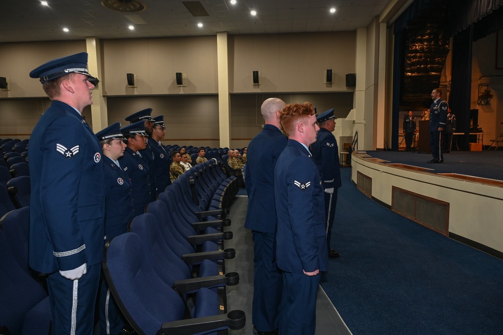 Andersen Air Force Base Honor Guard graduation and recognition ceremony