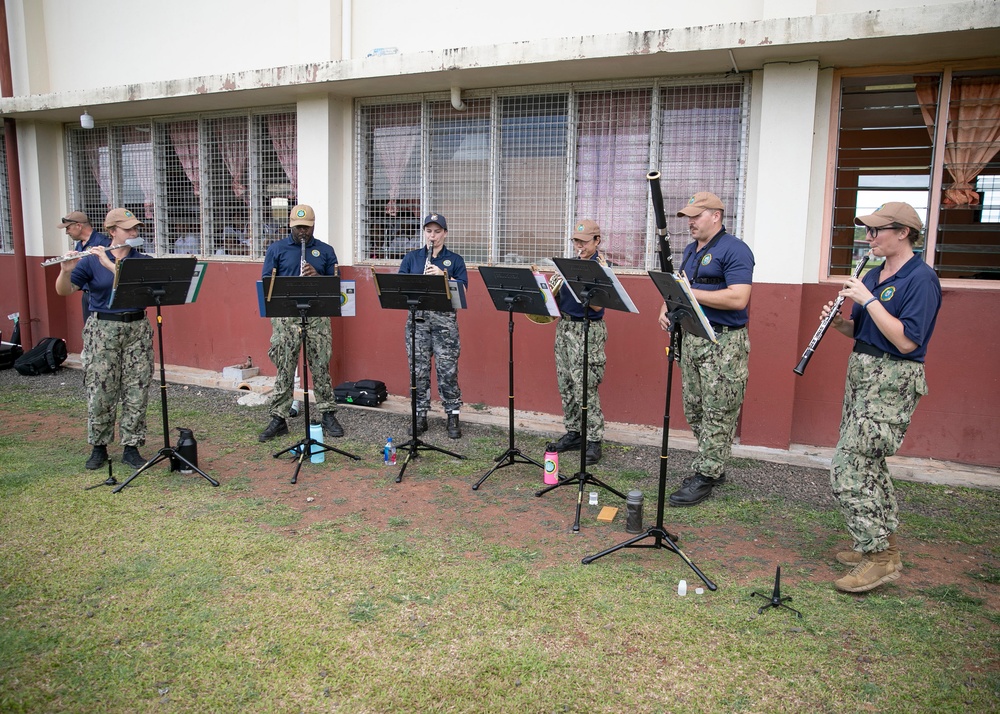 Pacific Partnership 2023: PP23 Combined Band Perform for Labasa Local Schools