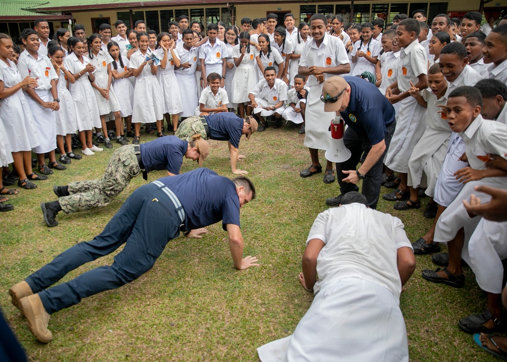 Pacific Partnership 2023: PP23 Combined Band Perform for Labasa Local Schools