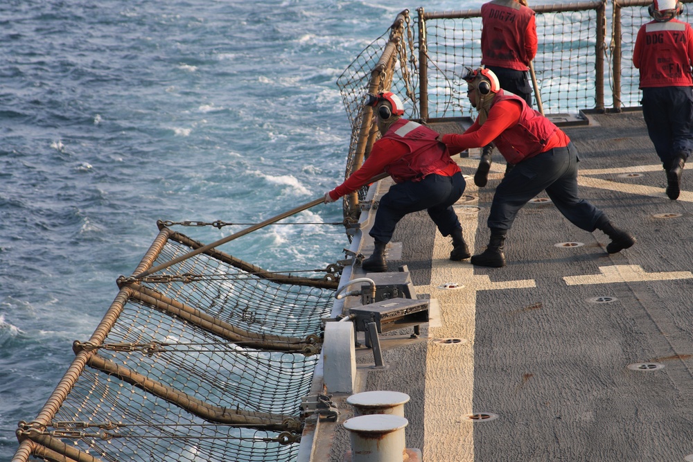 USS McFaul Conducts Flight Operations